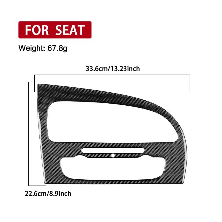 EDA008376701A_2.webp Carbon Fiber Car Center Console Air Conditioner Panel Decorative Sticker for SEAT Leon 2005-2012 - Image 3