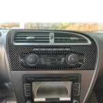 Carbon Fiber Car Center Console Air Conditioner Panel Decorative Sticker for SEAT Leon 2005-2012 - Image 4