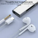 USB / Type-C / 8 Pin to CF / TF / SD Card Reader, 3.5mm HUB Adapter 6 in 1 Docking Station - Image 6