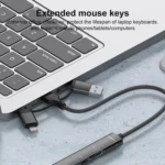 USB / Type-C / 8 Pin to PD, 2 x USB, 2 x Type-C HUB Adapter 5 in 1 Docking Station - Image 6