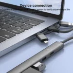 USB / Type-C / 8 Pin to 3.5mm, PD, 2 x USB, Type-C HUB Adapter 5 in 1 Docking Station - Image 4