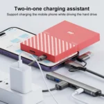 USB / Type-C / 8 Pin to 3.5mm, PD, 2 x USB, Type-C HUB Adapter 5 in 1 Docking Station - Image 6