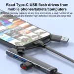USB / Type-C / 8 Pin to 3.5mm, PD, 2 x USB, Type-C HUB Adapter 5 in 1 Docking Station - Image 7