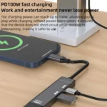 Type-C to Type-C, USB-A, HDMI HUB Docking Station - Image 12