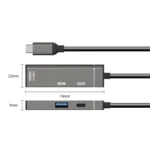 Type-C to Type-C, USB-A, HDMI HUB Docking Station - Image 3