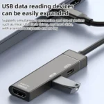 Type-C to Type-C, USB-A, HDMI HUB Docking Station - Image 5