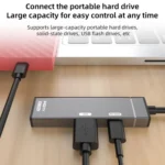 Type-C to Type-C, USB-A, HDMI HUB Docking Station - Image 7