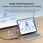 Type-C to Type-C, USB-A, HDMI HUB Docking Station - Image 10