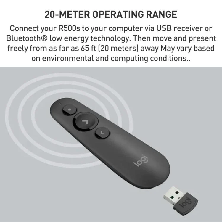 EDA0084571_B4.webp Logitech R500s Laser Wireless Smart Presentation Remote Controller - Image 5