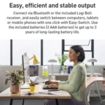 Logitech WAVE KEYS Wireless Ergonomic Keyboard - Image 9