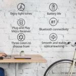 Logitech M240 1000dpi Silent Wireless Bluetooth Mouse - Image 3