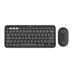 罗技 PEBBLE 2 COMBO Thin and Light Wireless Slim Bluetooth Keyboard and Mouse Set