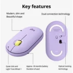 Logitech PEBBLE M350 1000DPI Ultra-Thin Dual-Mode Wireless Bluetooth Mouse - Image 3