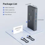 KCEVE KC-KVM203TCC USB 3.2 Dual Monitor 4K 60Hz KVM Switch - Image 9