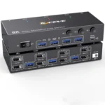 KCEVE KC-KVM302DP USB 3.0 Dual Monitor 8K 30Hz KVM Switch