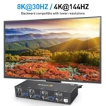 KCEVE KC-KVM302DP USB 3.0 Dual Monitor 8K 30Hz KVM Switch - Image 2