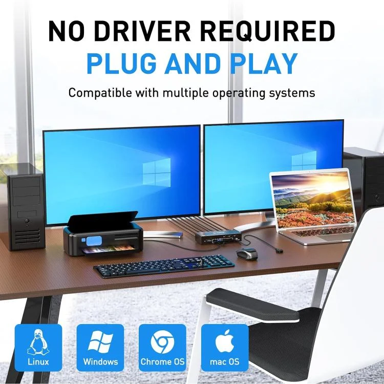 EDA008465301_3.webp KCEVE KC-KVM302DP USB 3.0 Dual Monitor 8K 30Hz KVM Switch - Image 4