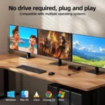 KCEVE KC-KVM303 USB 3.0 Dual Monitor 8K 60Hz KVM Switch - Image 6