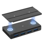 HST-4A-U3 4 in 1 USB 3.0 Detachable Magnetic Docking Station