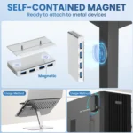 HST-4A-U3 4 in 1 USB 3.0 Detachable Magnetic Docking Station - Image 3