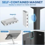 HST-4C 4 in 1 USB 3.2 10Gbps Detachable Magnetic Docking Station - Image 3