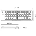 Yesido KB27 Ultra Slim Mini Two-Fold Portable Bluetooth Keyboard - Image 11