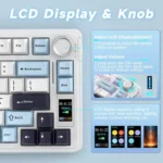 AULA S75 Pro 80 Keys wired/2.4G/Bluetooth Three Model Customizable Gradient Mechanical Keyboard - Image 5