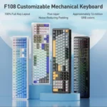 AULA F108 108 Keys Wired/2.4G/Bluetooth Three Model Customizable RGB Gaming Mechanical Keyboard - Image 2