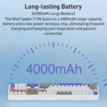 AULA F108 108 Keys Wired/2.4G/Bluetooth Three Model Customizable RGB Gaming Mechanical Keyboard - Image 11