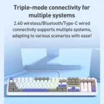 AULA F108 108 Keys Wired/2.4G/Bluetooth Three Model Customizable RGB Gaming Mechanical Keyboard - Image 13