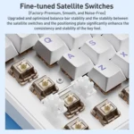 AULA F108 108 Keys Wired/2.4G/Bluetooth Three Model Customizable RGB Gaming Mechanical Keyboard - Image 5