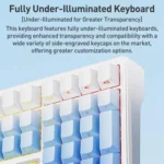 AULA F108 108 Keys Wired/2.4G/Bluetooth Three Model Customizable RGB Gaming Mechanical Keyboard - Image 10