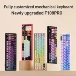 AULA F108 Pro 108 Keys Wired/2.4G/Bluetooth Three Model Customizable RGB Gaming Mechanical Keyboard - Image 2