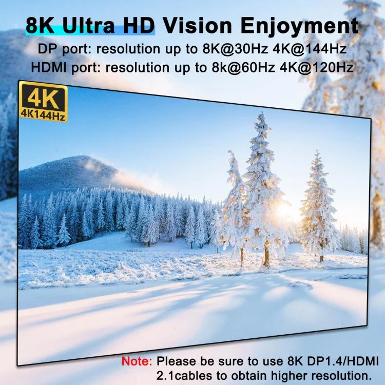 EDA0085877_B2.webp KCEVE KC-KVM403DH 4 IN 1 OUT DP/HD USB 3.0 4K 144Hz KVM Switch - Image 3