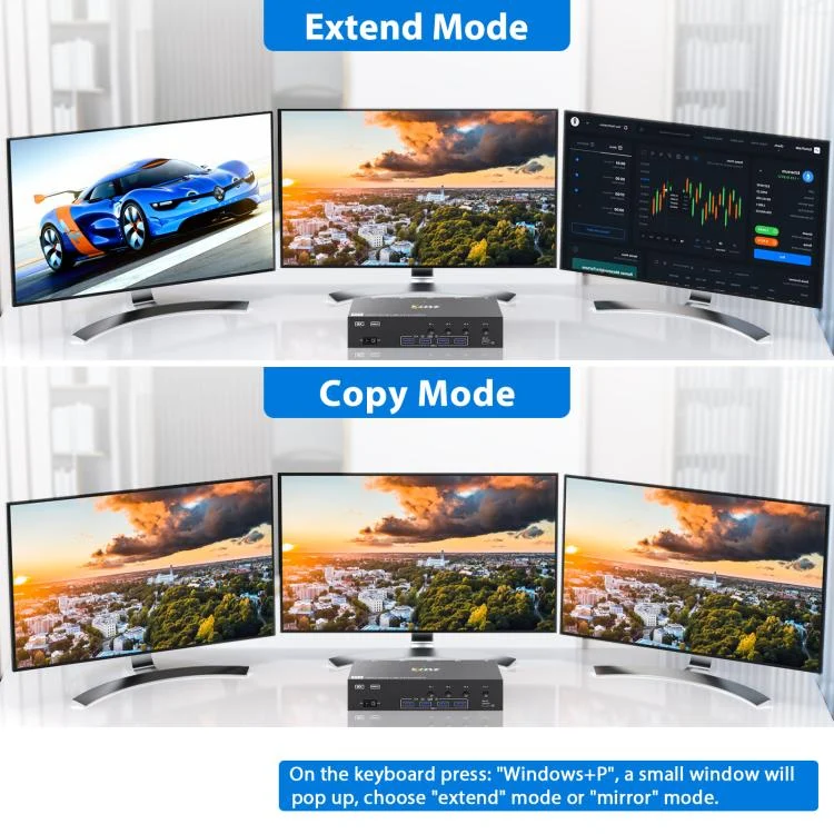EDA0085877_B4.webp KCEVE KC-KVM403DH 4 IN 1 OUT DP/HD USB 3.0 4K 144Hz KVM Switch - Image 5