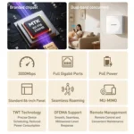 COMFAST CF-E593AX 3000Mbps Dual-Band WiFi6 In-Wall AP - Image 3