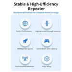 COMFAST CF-WR301S V3 300Mbps Wireless Repeater Router WiFi Signal Amplifier - Image 6