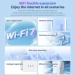 COMFAST CF-WR773BE 3570Mbps WiFi7 Signal Extender Dual Band Gigabit Wireless Repeater - Image 7