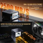 GMKtec EVO-X1 AI Mini PC, AMD Ryzen AI 9 HX 370, Radeon 890M, Oculink Port - Image 3