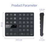 533 35 Keys 2.4G Ultra-thin Design Wireless Charging Digital Keyboard - Image 4