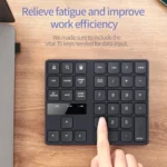 533 35 Keys 2.4G Ultra-thin Design Wireless Charging Digital Keyboard - Image 9