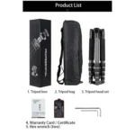 BEXIN BX255C K30 Portable Carbon Fiber Tripod for Camera Dslr - Image 11