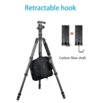 BEXIN BX255C K30 Portable Carbon Fiber Tripod for Camera Dslr - Image 8