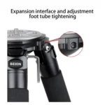 BEXIN ST364C Rugged Camcorder Photographic Carbon Fiber Big Tripod, Max Tube: 36mm - Image 11