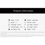 BEXIN ST364C Rugged Camcorder Photographic Carbon Fiber Big Tripod, Max Tube: 36mm - Image 15