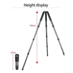 BEXIN ST364C Rugged Camcorder Photographic Carbon Fiber Big Tripod, Max Tube: 36mm - Image 7