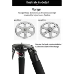 BEXIN ST364C Rugged Camcorder Photographic Carbon Fiber Big Tripod, Max Tube: 36mm - Image 8