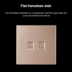 CAT.6 Shielded Pass-through Network Module, Dual Ports Panel + Shielded Pass-through + TV Socket - Image 4