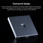 CAT.6 Shielded Pass-through Network Module, Single Port Panel + Shielded Pass-through - Image 7