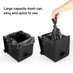 FUNADD Portable Folding Car Back Seat Hook Garbage Can Car Storage Box - Image 6